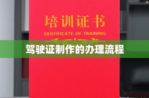 新洲驾驶证制作的办理流程
