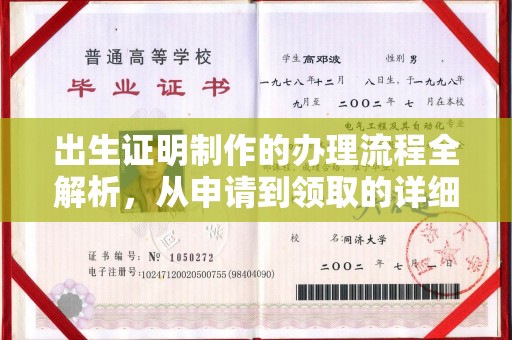 勐腊出生证明制作的办理流程全解析，从申请到领取的详细指南